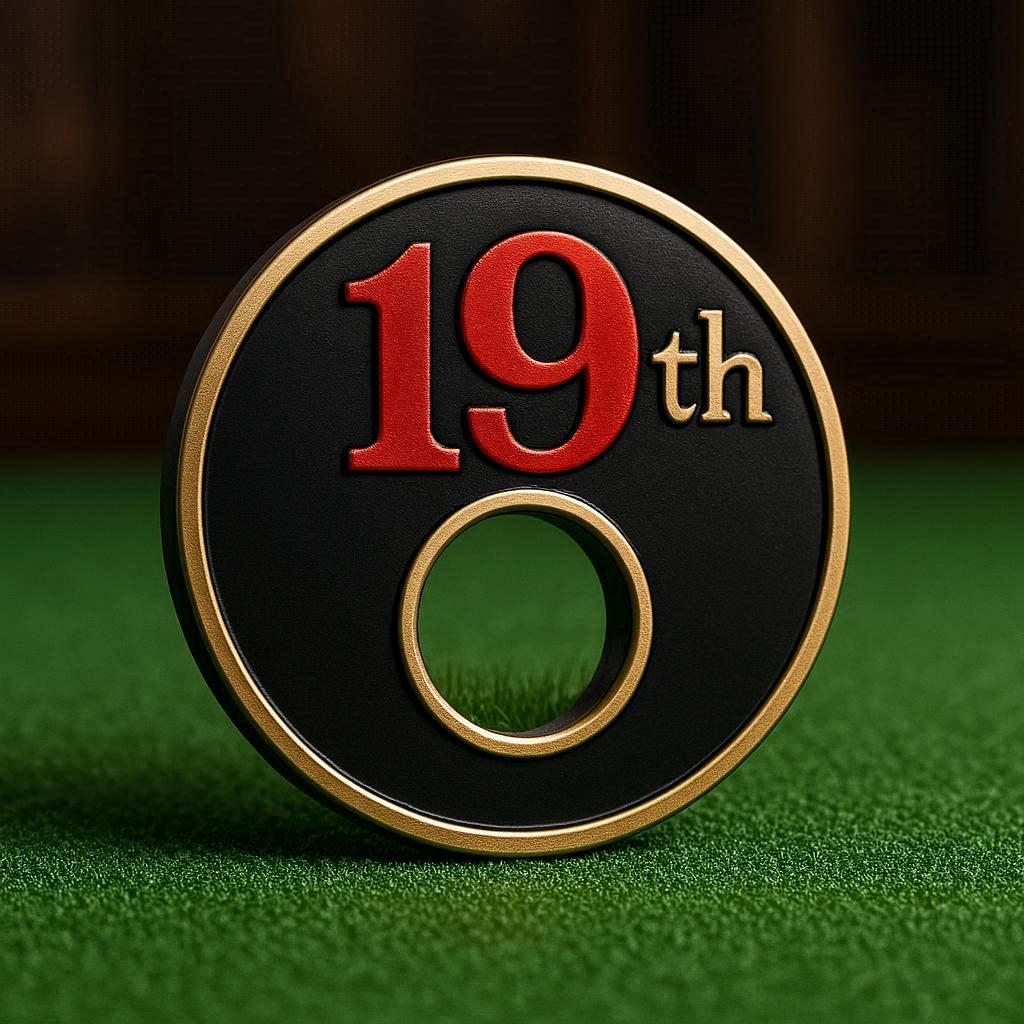 19TH Hole Golf Ball Marker | Golf Bar Gift | Markit Golf