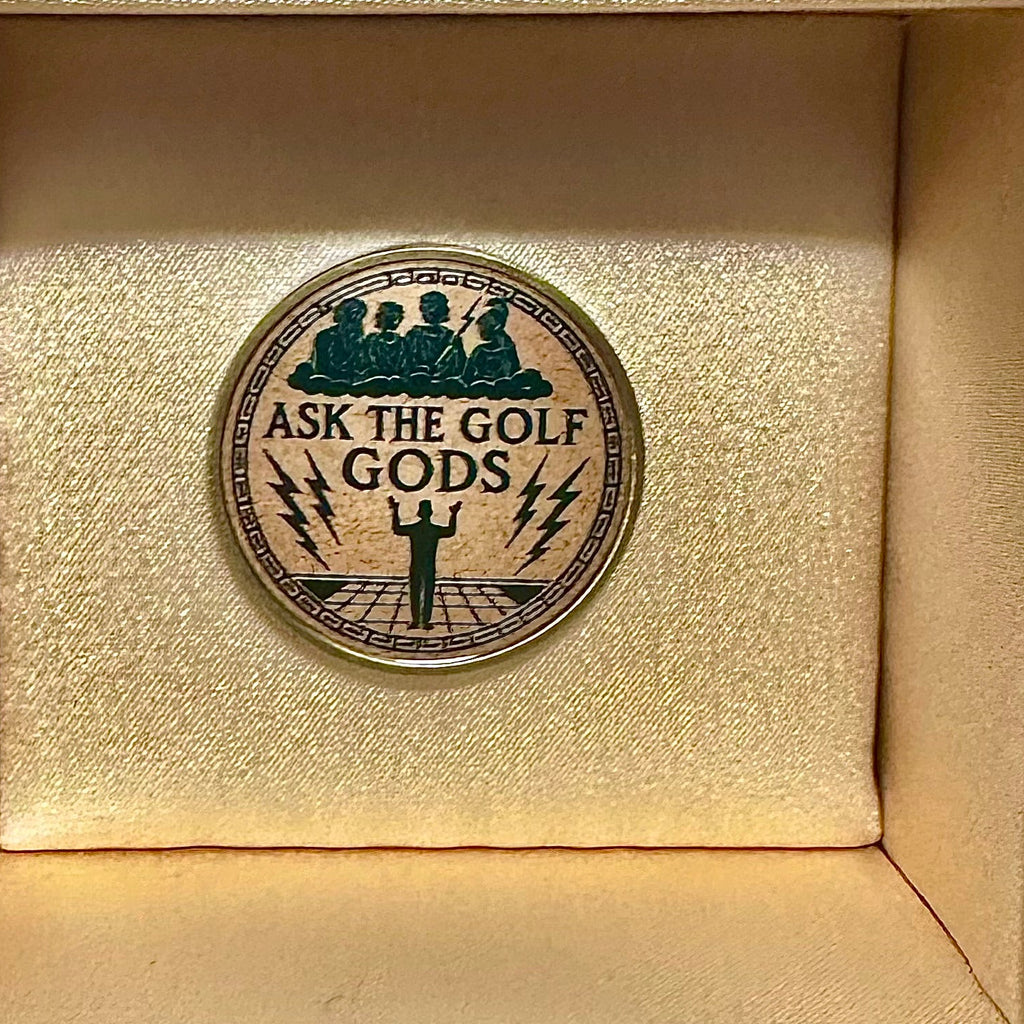 ASK THE GOLF GODS Funny Golf Ball Marker — Markit Golf