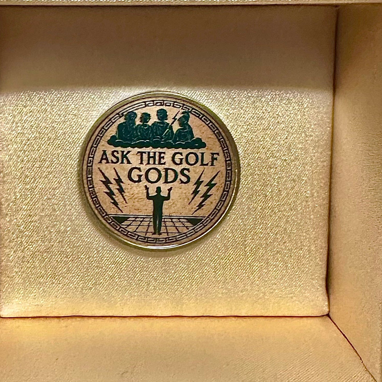ASK THE GOLF GODS Golf ball Marker