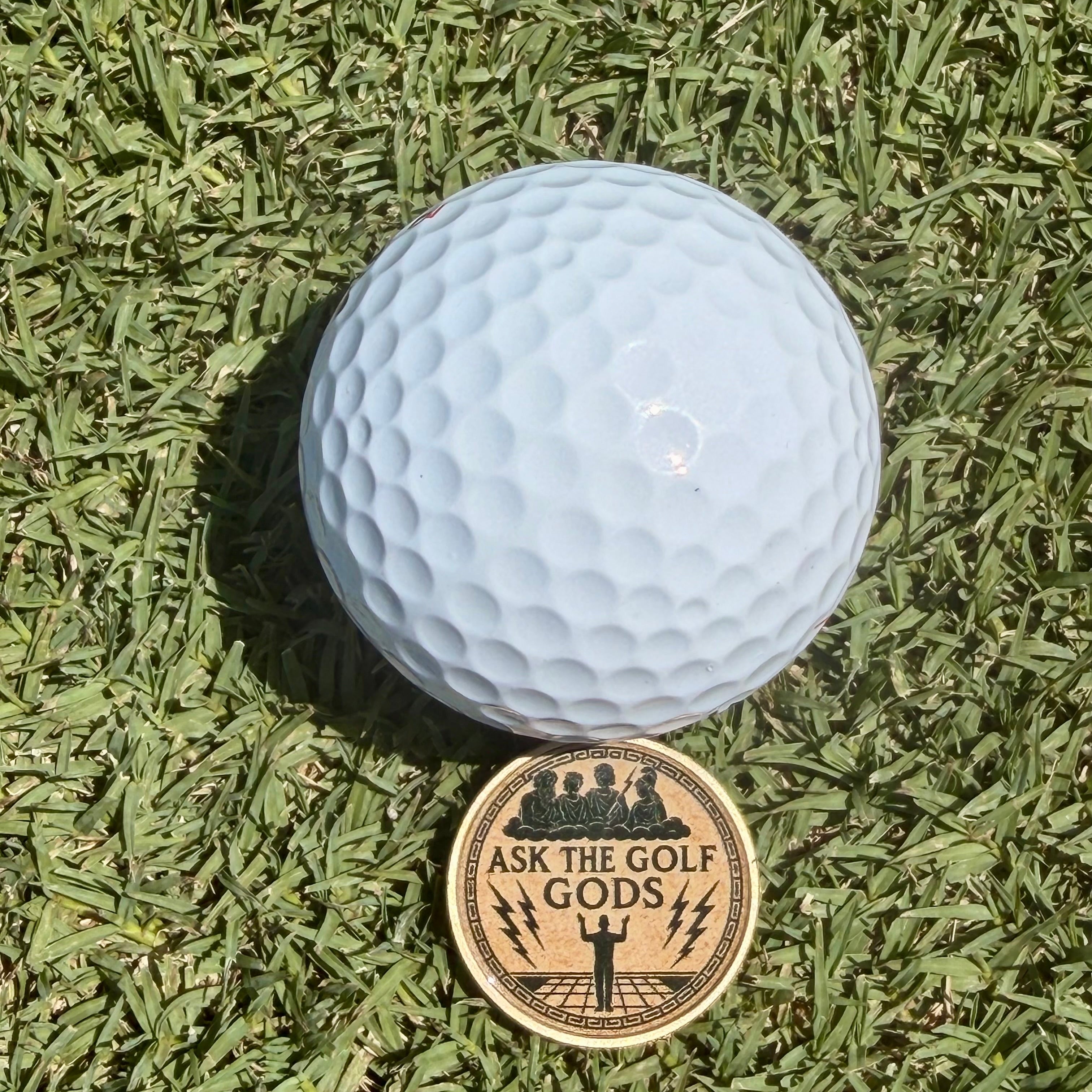 ASK THE GOLF GODS Golf ball Marker
