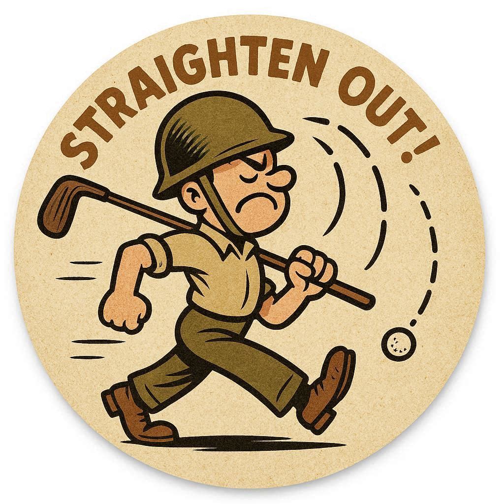 ARMY GOLF Golf Ball Marker | Funny Golf Slice Gift | Drill Sergeant Golf | Markit Golf
