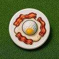 BREAKFAST BALL Golf Ball Marker | Mulligan Golf Gift | Funny Golf Marker | Markit Golf