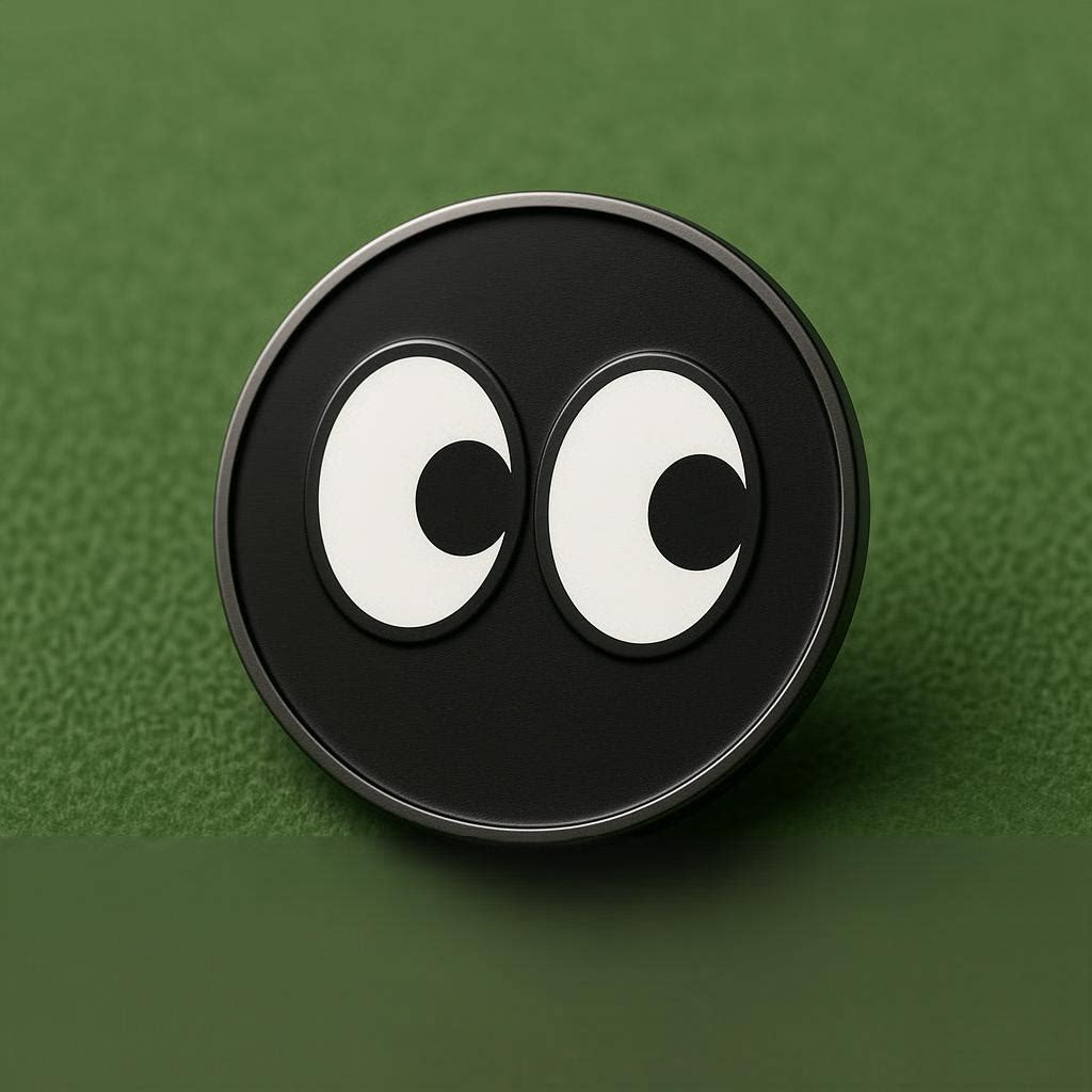 Eyes Golf Ball Marker | Mind Games Marker | Funny Golf Gift | Markit Golf