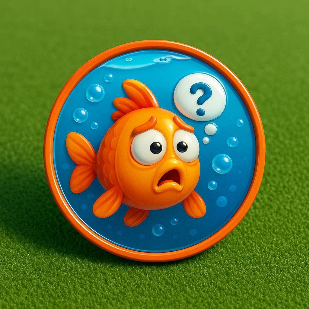GOLDFISH MEMORY Golf ball Marker